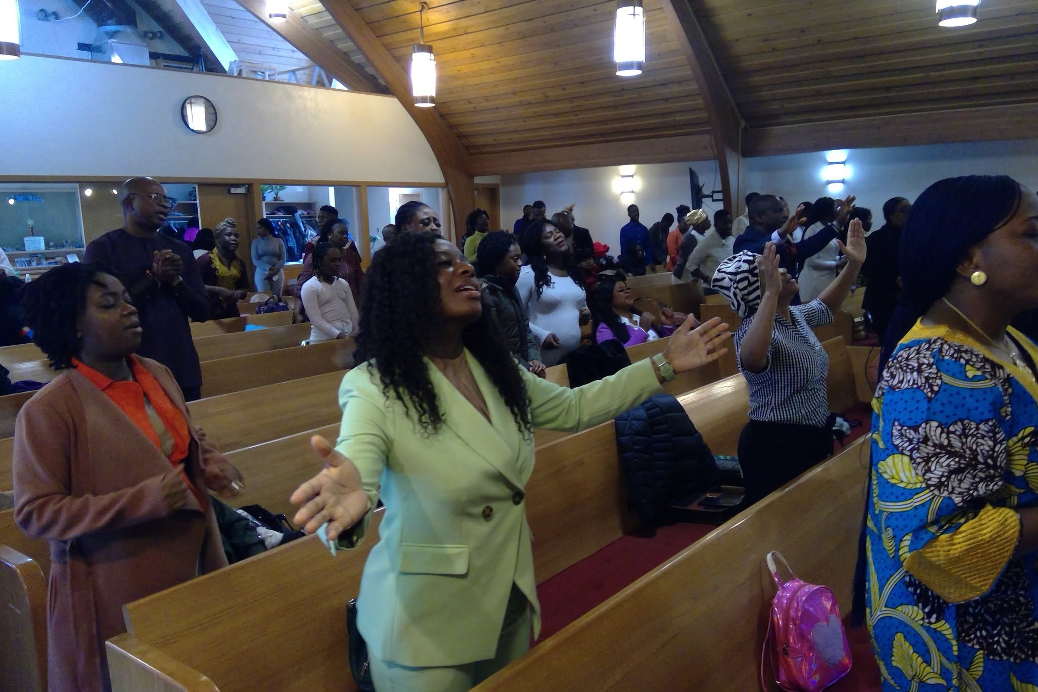 Congregation in Worship